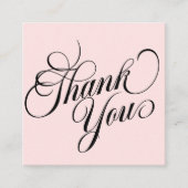 Moderne grafische kaart Hartelijk dank voor uw zak Vierkante Visitekaartje (Voorkant)
