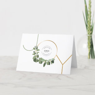 Moderne grafische kaart Uw logo met feestelijke ke