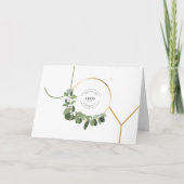 Moderne grafische kaart Uw logo met feestelijke ke (Voorkant)