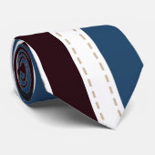 Moderne grafische kaart van Monogram Striped Strop Stropdas (Opgerold)