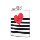 Moderne grafische kaart voor speciale B & W gestri Heupfles (Links)