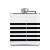 Moderne grafische kaart voor speciale B & W gestri Heupfles (Achterkant)