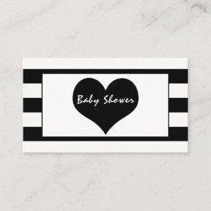 Moderne grafische kaart voor zwart-wit Baby shower