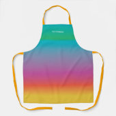 Moderne grafische kleurrijke regenboogombre - Aang Schort (Voorkant)