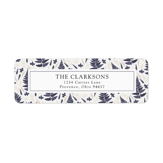 Moderne grafische  labels voor retouradressen (Voorkant)