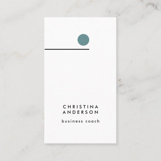 Moderne grafische lijn Aangepast minimalistisch ve Visitekaartje (Voorkant)