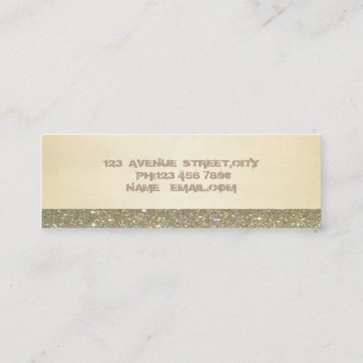 Moderne grafische luxe lips mini visitekaartje (Achterkant)