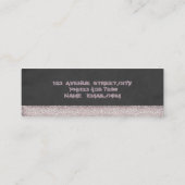 Moderne grafische luxe lips mini visitekaartje (Achterkant)