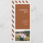 Moderne, grafische minimale kerstfeestdagen, multi aankondiging (Voorkant / Achterkant)