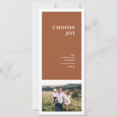 Moderne, grafische minimale kerstfeestdagen, multi aankondiging (Voorkant)