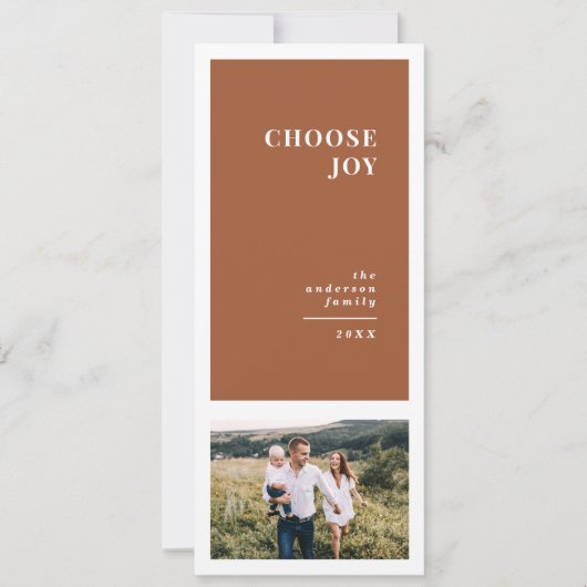 Moderne, grafische minimale kerstfeestdagen, multi aankondiging (Voorkant)