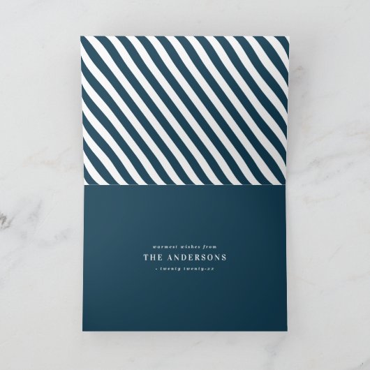 Moderne, grafische minimale kerstfeestdagen, multi kaart (Binnen)