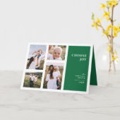 Moderne, grafische minimale kerstfeestdagen, multi kaart (Gele Bloem)