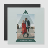 Moderne grafische minimale kerstfoto (Voorkant / Achterkant)