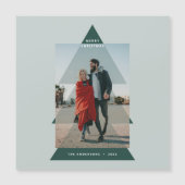 Moderne grafische minimale kerstfoto (Voorkant)