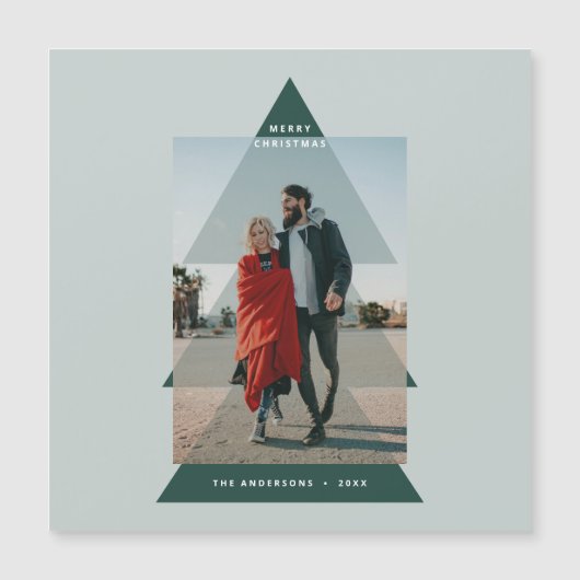 Moderne grafische minimale kerstfoto (Voorkant)