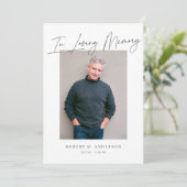 Moderne grafische minimalist voor het liefhebben v kaart (Staand voorkant)