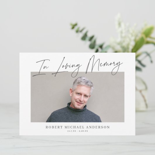 Moderne grafische minimalist voor het liefhebben v kaart (Staand voorkant)