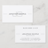 Moderne grafische minimalistische grafische kaart visitekaartje (Voorkant / Achterkant)