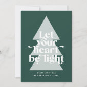 Moderne grafische minuscule kerst religieus feestdagenkaart (Voorkant)