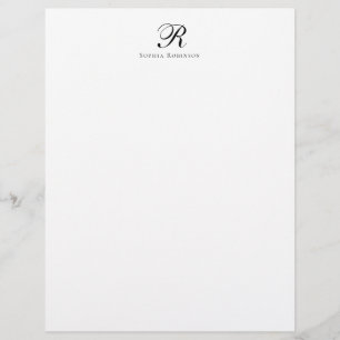 Moderne grafische monogram professionele ondernemi briefhoofd