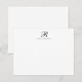 Moderne grafische monogram professionele ondernemi notitiekaartje (Voorkant / Achterkant)