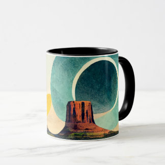 Moderne Grafische Monument Valley Koffiemok Mok