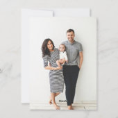 Moderne grafische multifoto feestdagenkaart (Achterkant)