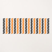 Moderne grafische Oranje zwarte ontwerpopdracht Yogamat (Voorkant (horizontaal))