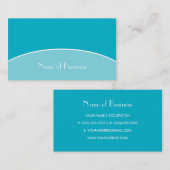 Moderne grafische professionele Aqua Turquoise met Visitekaartje (Voorkant / Achterkant)
