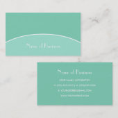 Moderne grafische professionele mint groen met naa visitekaartje (Voorkant / Achterkant)