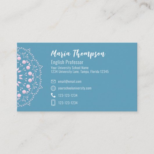 Moderne grafische professionele QR-code Sociale me Visitekaartje (Voorkant)