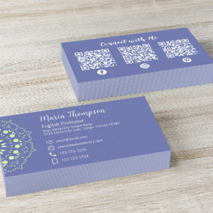 Moderne grafische professionele QR-code Sociale me Visitekaartje