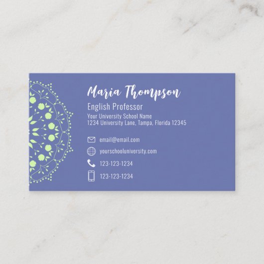 Moderne grafische professionele QR-code Sociale me Visitekaartje (Voorkant)