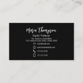 Moderne grafische professionele QR-code voor socia Visitekaartje (Voorkant)