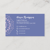 Moderne grafische Professionele Sociale Media QR C Visitekaartje (Voorkant)