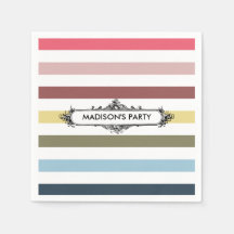 Moderne grafische regenboogstrips met partijnaam