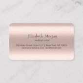 Moderne grafische Roos Gold Hearts Glitter Drivers Klantenkaartje (Achterkant)