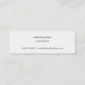 Moderne grafische Roos Gold Striped Pattern Beauty Mini Visitekaartje (Achterkant)