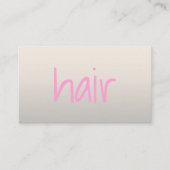 Moderne grafische Roos Typografie Hair Stylist Visitekaartje (Voorkant)