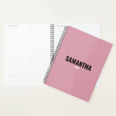 Moderne grafische roze en witboek voor benoeming planner (Display)