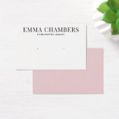 Moderne grafische roze weergavekaarten visitekaartje (Bureau)