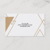 Moderne grafische stijl visitekaartje (Achterkant)