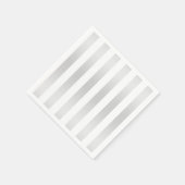 Moderne grafische stripes grijze verzadigings deco servet (Hoek)