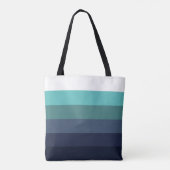 Moderne grafische strips met monogram tote bag (Achterkant)