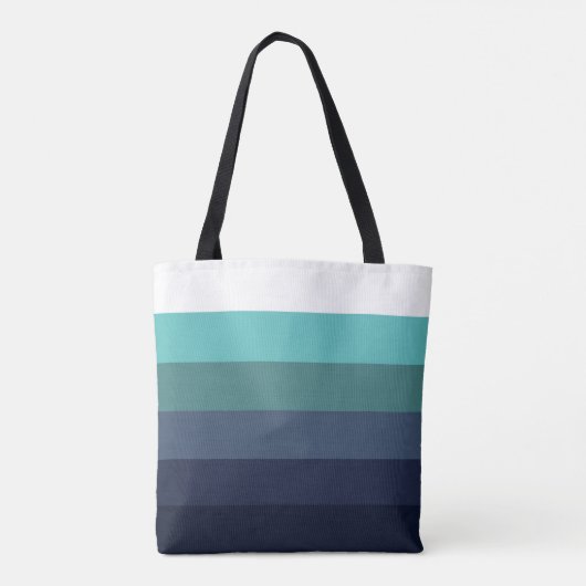 Moderne grafische strips met monogram tote bag (Achterkant)