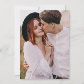 Moderne grafische typografie Eenvoudige foto slaat Save The Date (Achterkant)