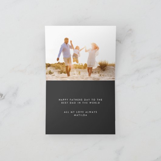 Moderne grafische typografie Multi foto vader (Binnen)