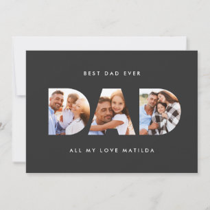 Moderne grafische typografie Multi foto vader Kaart