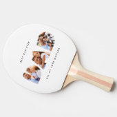 Moderne grafische typografie Multi foto vader Tafeltennisbatje (Zijkant)